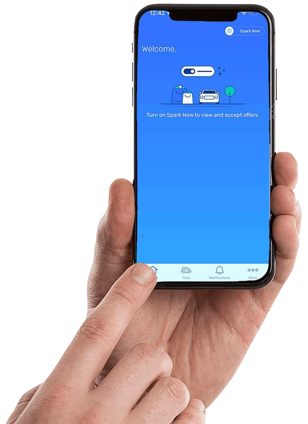 Mobile Mockup Spark Driver App